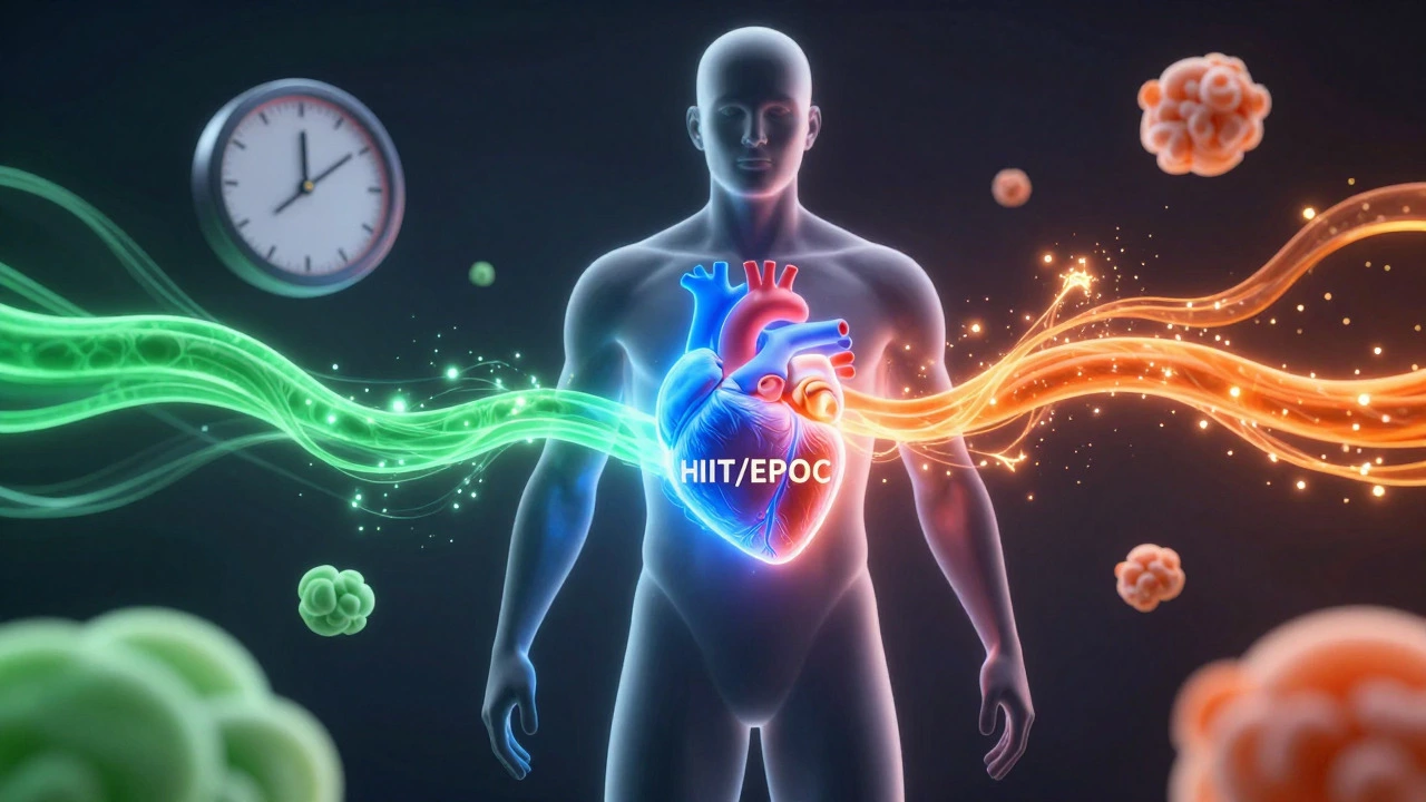 Abstract visualization of heart health and metabolic burn